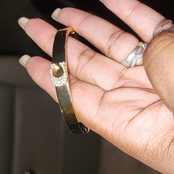 Coach Jewelry - Coach Gold Bracelet with Crystal Accent